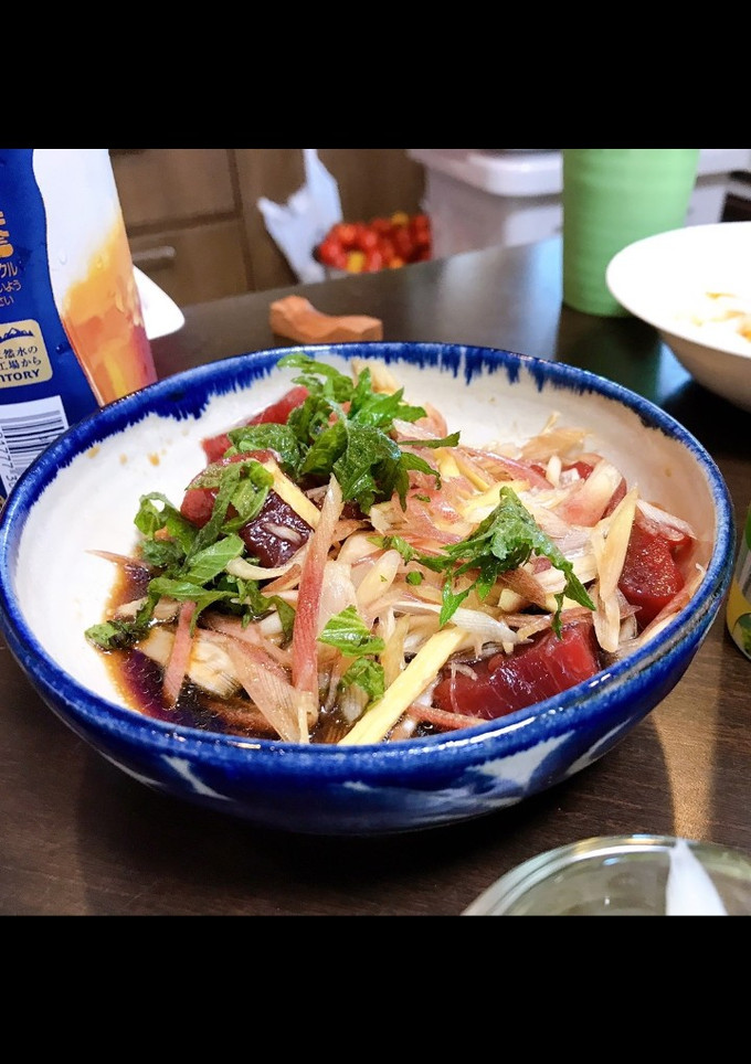 マグロのみょうがあえ-レシピのメイン写真