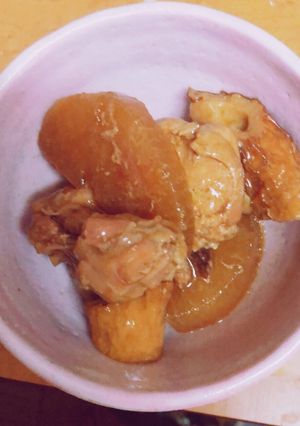 簡単・レンちん大根、鶏肉の煮物-レシピのメイン写真