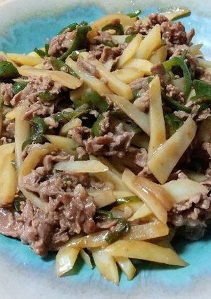 簡単かさ増し青椒肉絲-レシピのメイン写真