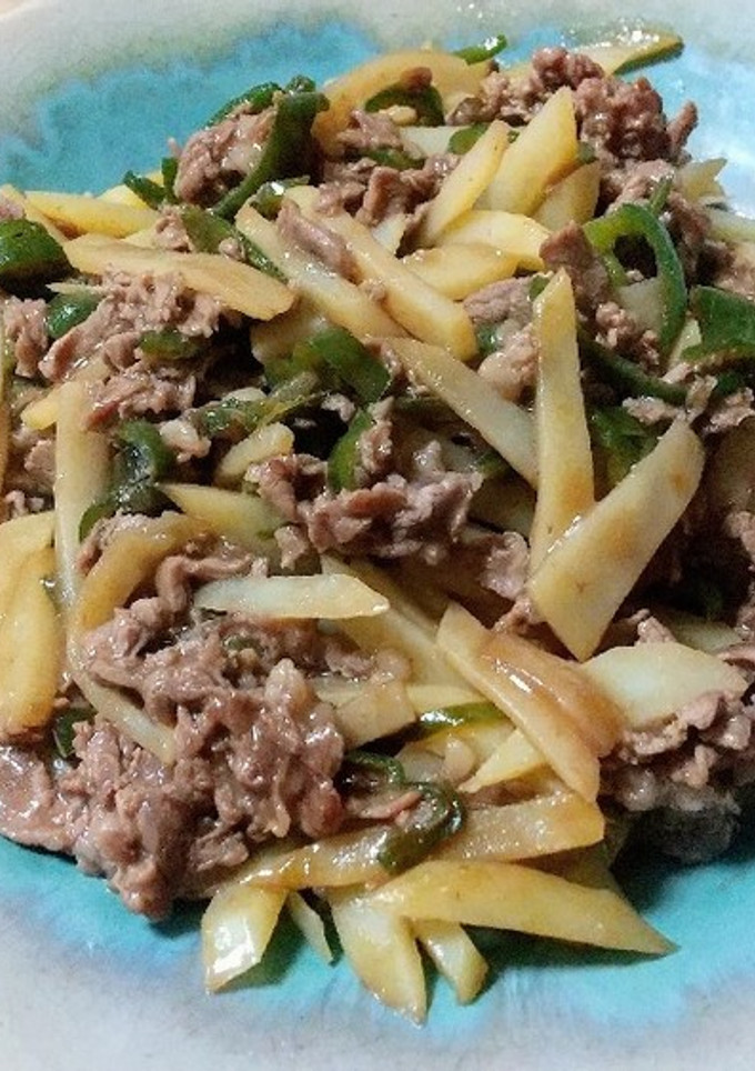 簡単かさ増し青椒肉絲-レシピのメイン写真