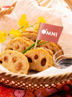 OMNIミンチのレンコンはさみ揚げ-レシピのメイン写真