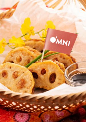 OMNIミンチのレンコンはさみ揚げ-レシピのメイン写真
