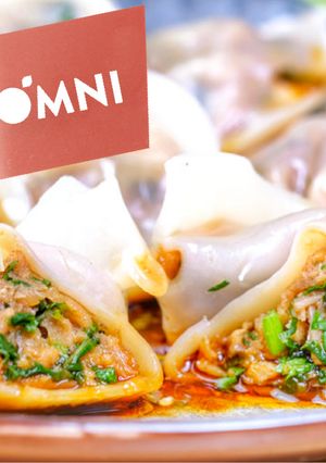 OMNIミンチワンタン ピリ辛ソース添え-レシピのメイン写真
