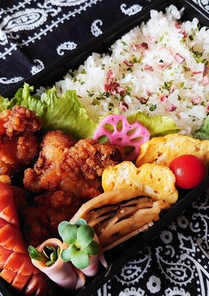 2020/7/27 鶏の竜田揚げ弁当-レシピのメイン写真