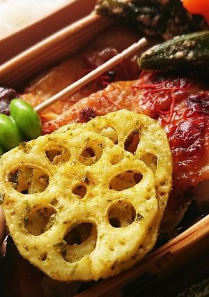 弁当★レンコンチップス→カレー味リメイク-レシピのメイン写真