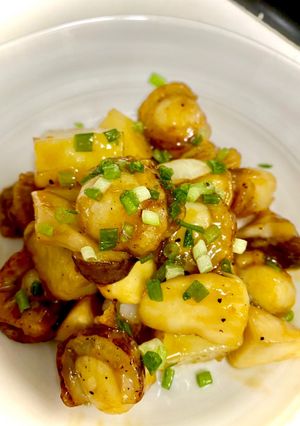 ジャガイモとベビーホタテの照り焼き風-レシピのメイン写真