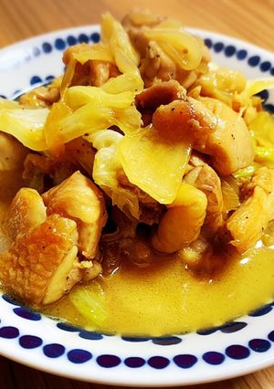鶏肉とキャベツのバター醤油煮-レシピのメイン写真