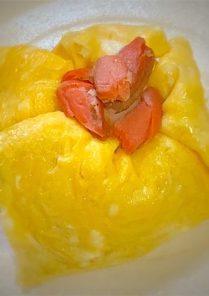 紅鮭おにぎりの茶巾絞り-レシピのメイン写真