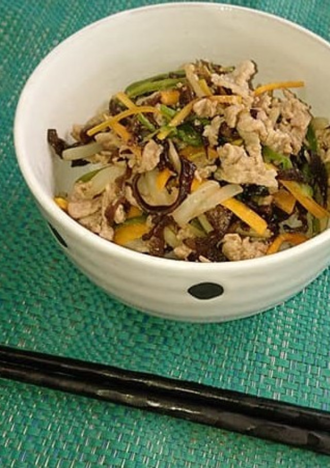【学校給食】かみかみ丼の具-レシピのメイン写真