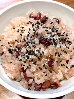 圧力鍋でお赤飯♪-レシピのメイン写真