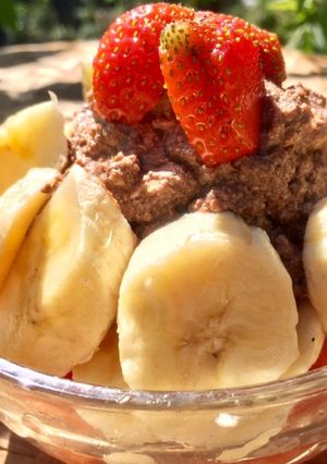 お豆腐チョコクリームバナナパフェ-レシピのメイン写真