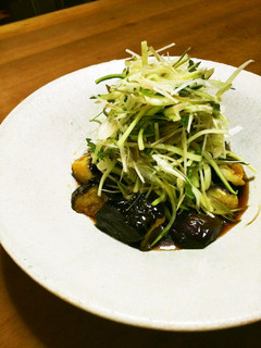 揚げ茄子と香味野菜のサラダ-レシピのメイン写真