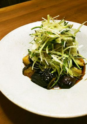 揚げ茄子と香味野菜のサラダ-レシピのメイン写真