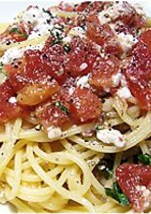 トマトの冷製パスタ-レシピのメイン写真