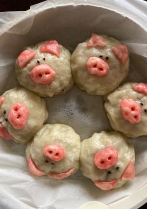 フライパンでぶたさん豚まん-レシピのメイン写真