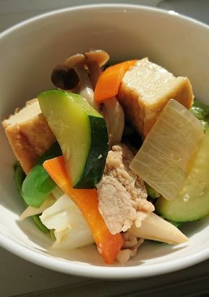 家常豆腐~厚揚げと野菜の炒め煮~-レシピのメイン写真