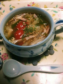 野菜盛り沢山夏⛅のサッパリ薄味スープ☺-レシピのメイン写真