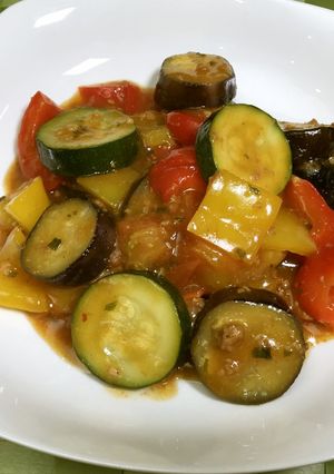 【美人レシピ】夏野菜麻婆-レシピのメイン写真