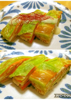 レンジで簡単◎ツナ缶でミルフィーユ-レシピのメイン写真