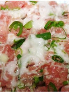 叩きマグロの山かけ-レシピのメイン写真