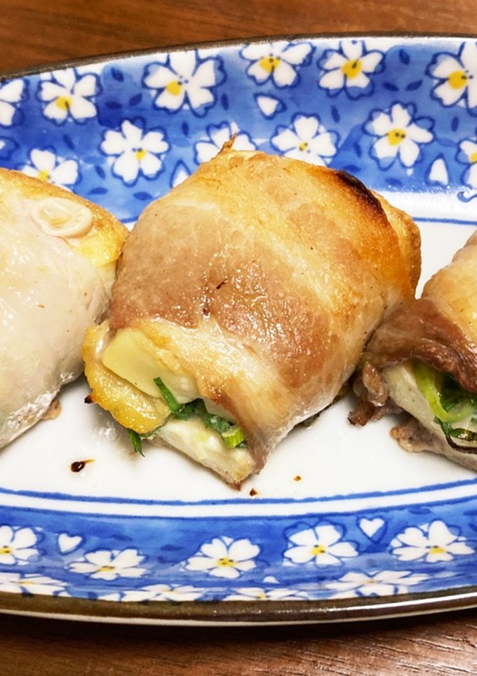 厚揚げの豚バラ巻き焼き〜ねぎ味噌-レシピのメイン写真
