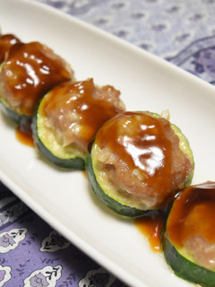 照り焼き味のズッキーニつくね-レシピのメイン写真