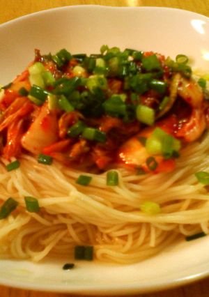 キムチ☆そうめん-レシピのメイン写真