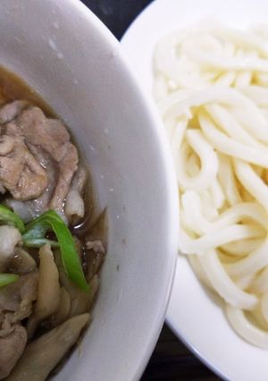 舞茸と豚肉のつけ麺風うどん-レシピのメイン写真
