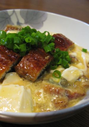 うなぎと半熟卵のあんかけ豆腐-レシピのメイン写真