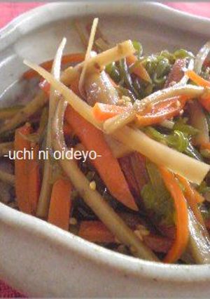 ご飯のおともに♪ きんぴらめかぶ-レシピのメイン写真