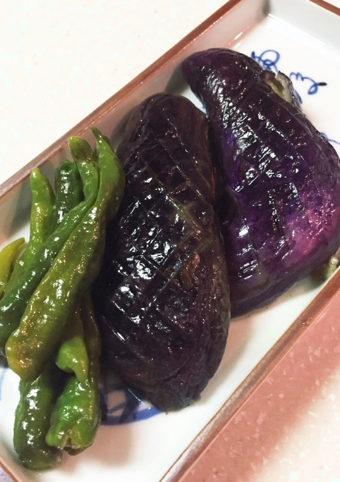 茄子とシシトウの揚げない揚げ煮浸し-レシピのメイン写真