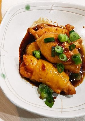 塩麹とキムチの鶏皮餃子の照り焼き✩.*˚-レシピのメイン写真