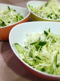 ☆キャベツときゅうりの千切り♪-レシピのメイン写真