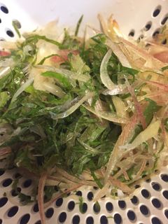 茗荷と紫蘇の浅漬け和え-レシピのメイン写真