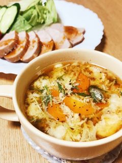 ふわふわ卵のスープ-レシピのメイン写真
