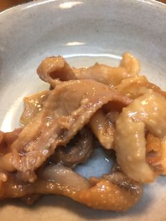 鶏皮の生姜煮-レシピのメイン写真