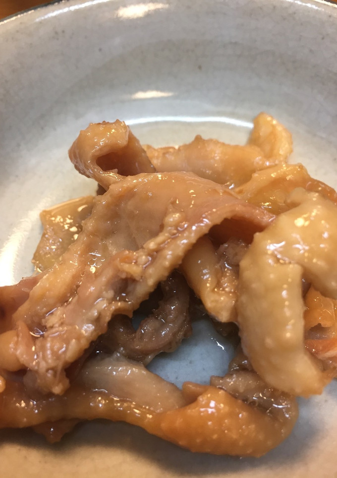 鶏皮の生姜煮-レシピのメイン写真