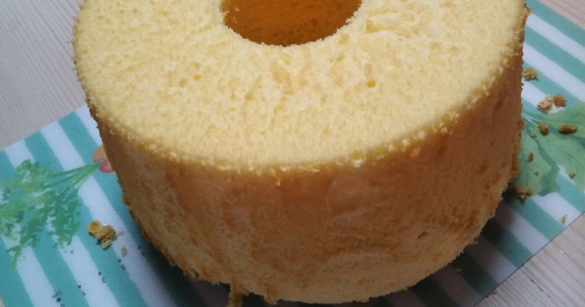 シフォンケーキ 18センチ型 by にげみず 【クックパッド】 簡単