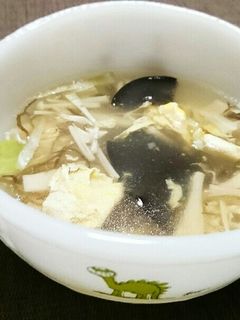 きのこの酸辣湯風スープ-レシピのメイン写真