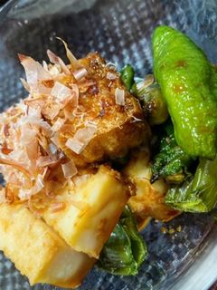 5分!万願寺唐辛子と厚揚げの焼き浸し-レシピのメイン写真