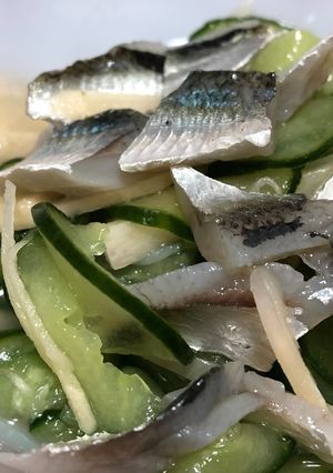 コハダの酢漬けにキュウリと新生姜◎-レシピのメイン写真