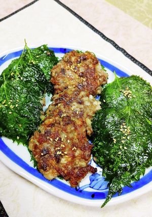 鰯・鯵で作るしそのせハンバーグ-レシピのメイン写真