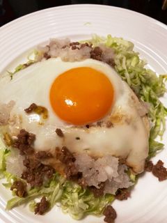 簡単♪ロコモコ風丼 和風テリヤキ味-レシピのメイン写真
