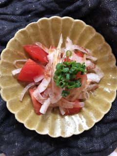 みょうががさっぱり!トマトの和風サラダ-レシピのメイン写真