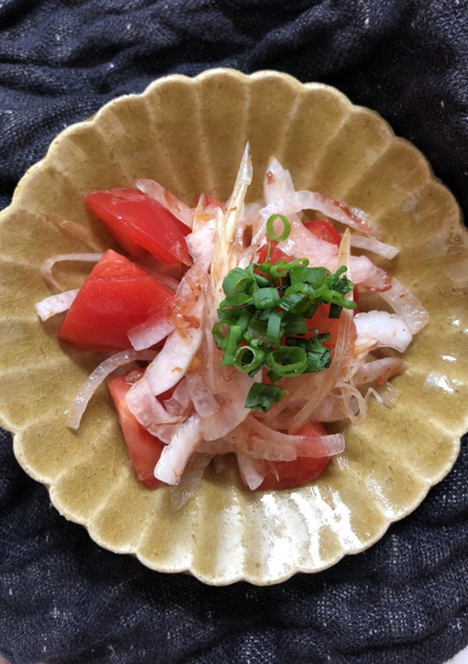 みょうががさっぱり！トマトの和風サラダ-レシピのメイン写真