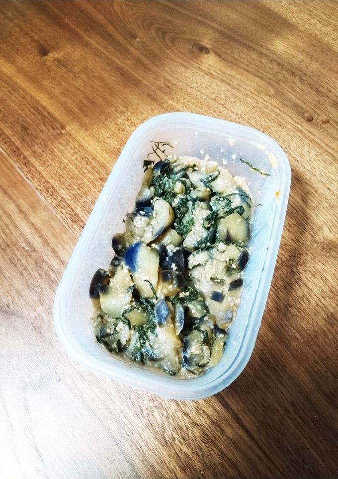 ナスと青じそのゴマ味噌炒め-レシピのメイン写真
