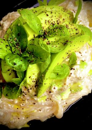 ダイエットに白滝で豆腐アボカドパスタ風-レシピのメイン写真