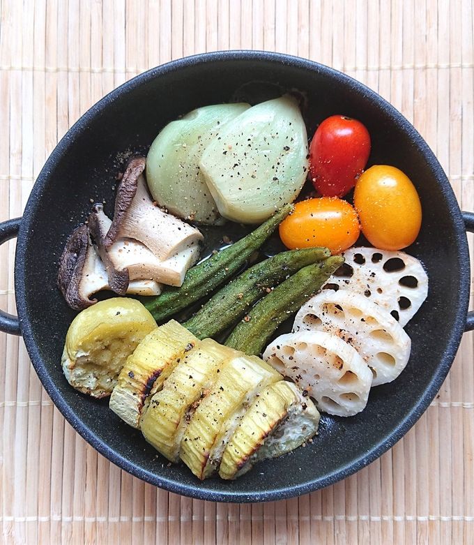 トースターで簡単野菜づくし豪華アヒージョ by おなかがぺこりん