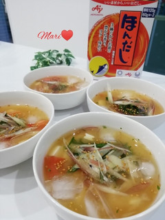 薬味いっぱい♡豆腐とトマトの冷やしみそ汁-レシピのメイン写真