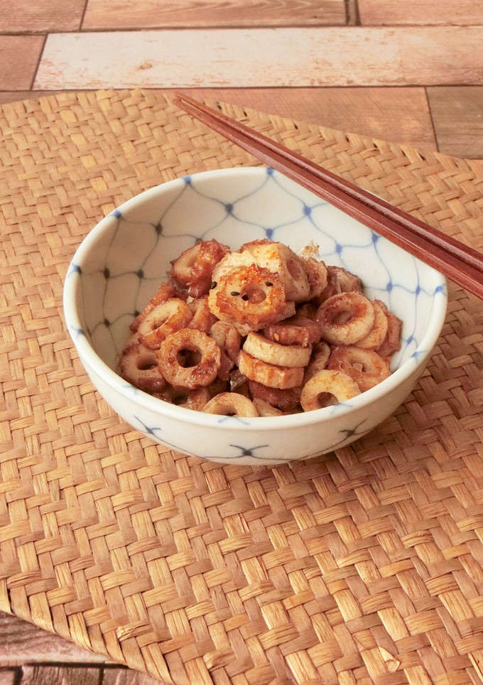 材料4つ★ちくわのマヨおかか炒め-レシピのメイン写真